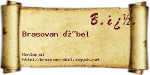 Brasovan Ábel névjegykártya